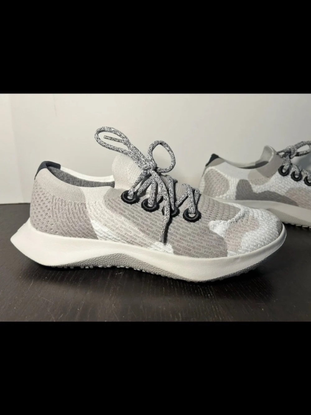 Allbirds Tree Dasher 2 Running Shoes Sneakers Grey/Cream Camo Womans Size 11